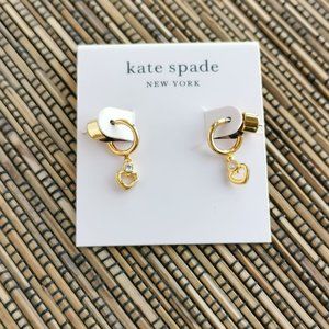 Kate Spade Shining Spade Mini Hoop Earrings Gold